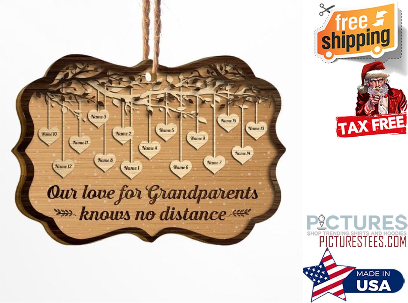 Grandkids Make Life Grand Personalized Ornament
