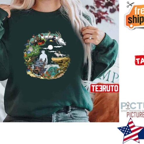 Haku And All Ghibli Creatures Anime shirt