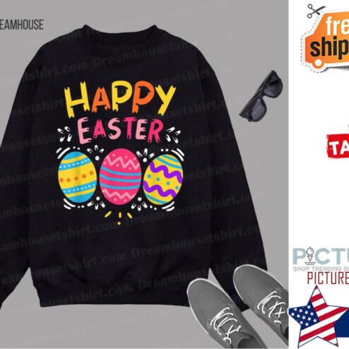 Happy Easter Day Colorful Egg Hunting Cute Shirt shirt