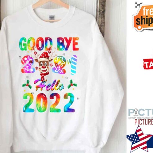 Happy New Year 2022 Tide Dye Colorful Shirt