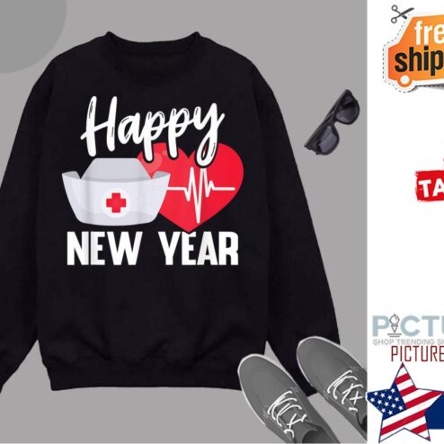 Happy New Year Nurse 2021 Funny Nursing Practitioner Apparel Shirt