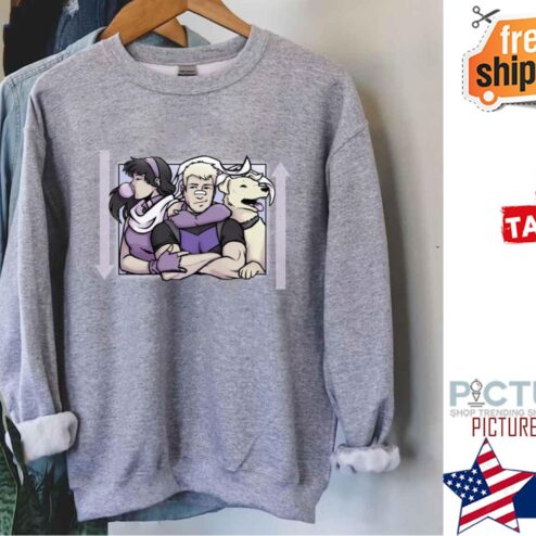 Hawkeye Kate Bishop And Lucky Purple Shirt