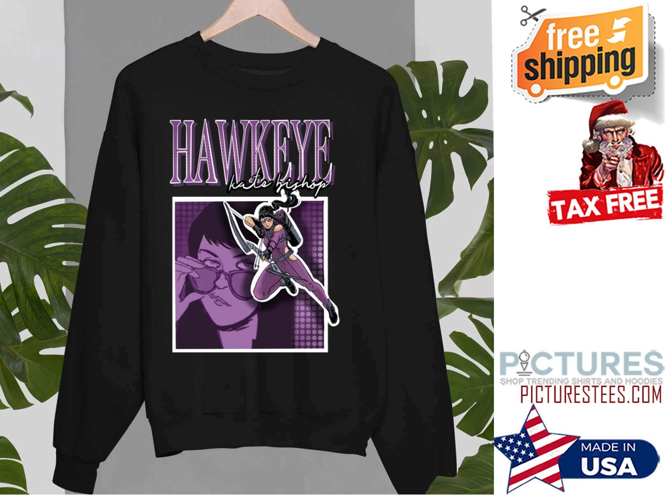 Hawkeye Kate Bishop Vintage Style Purple Sweatshirt