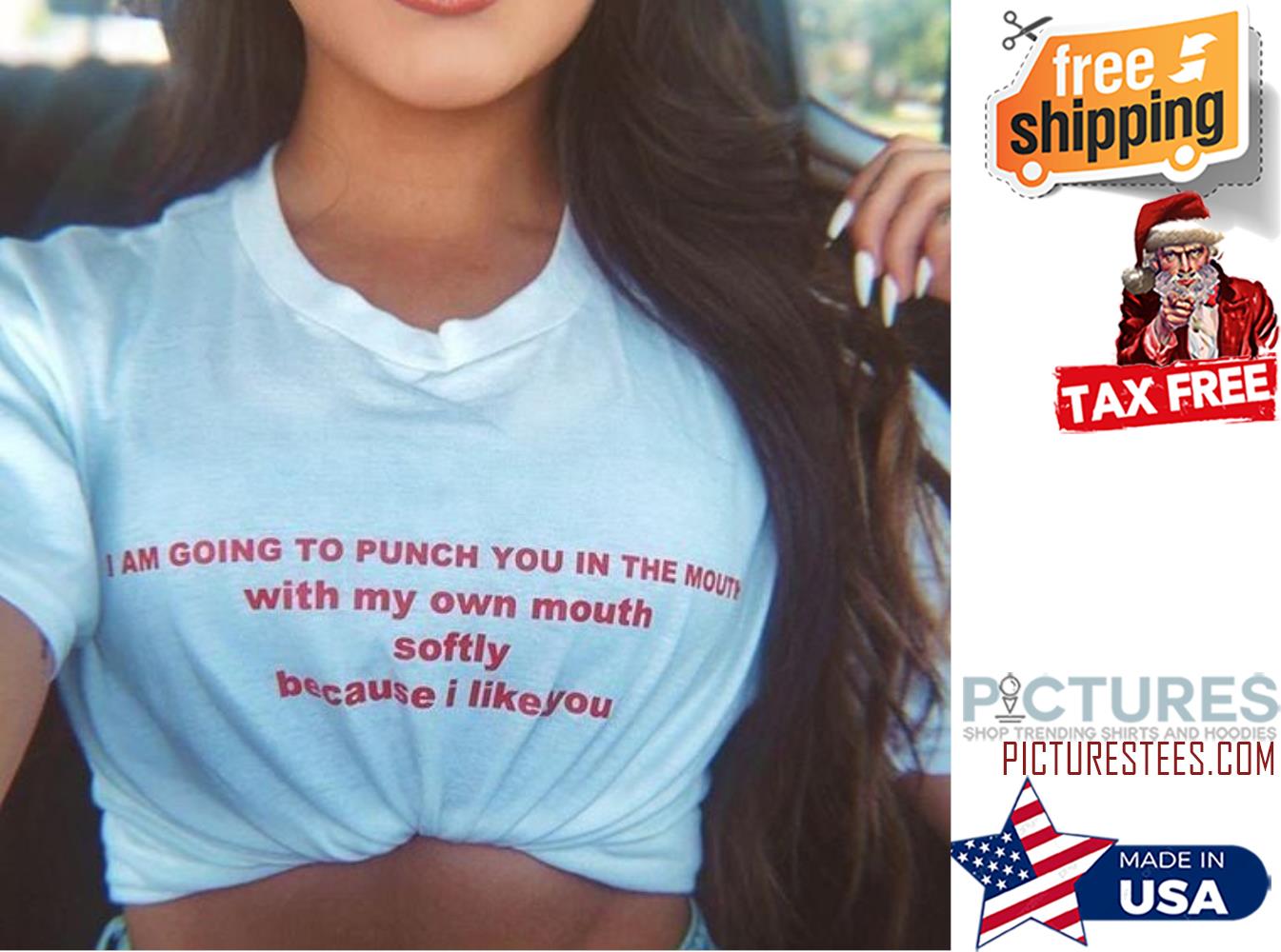 I am going to punch you in the mouth with my own mouth softly because I like you shirt
