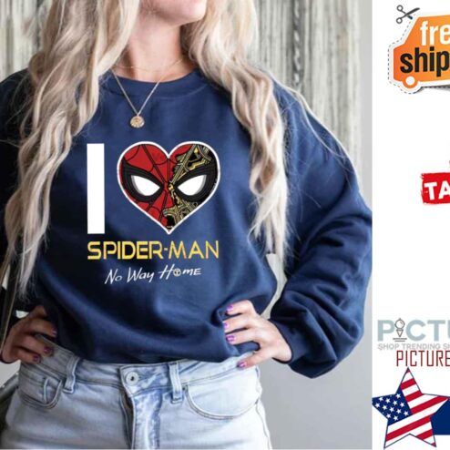 I Heart Spider Man 3 No Way Home Marvel Movie Shirt