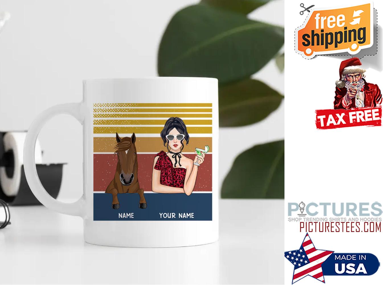 I Like WIne And My Horse And Maybe 3 People Personalized Mug