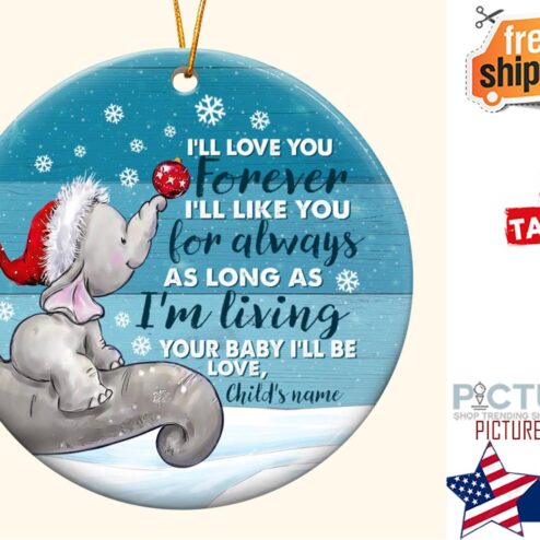 I ll Love You Forever Personalized Ceramic Ornament