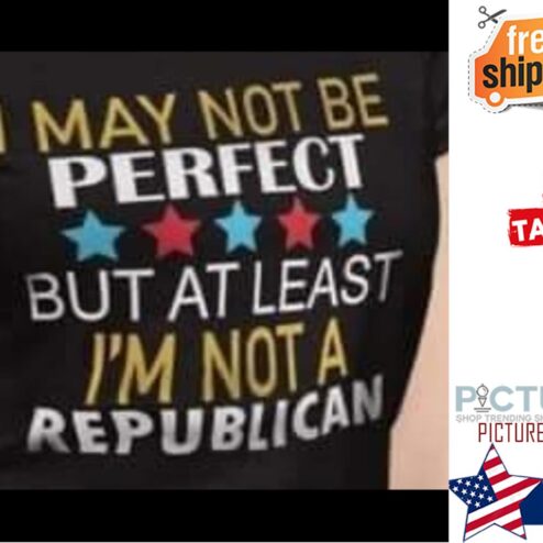 I may not be perfect but at least i'm not a republican shirt