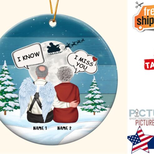 I Miss You I Know Personalized Ceramic Ornament