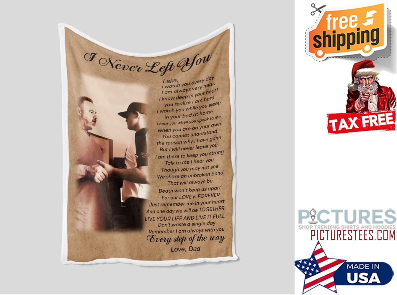 I Never Left You Blanket, Custom Photo Blanket