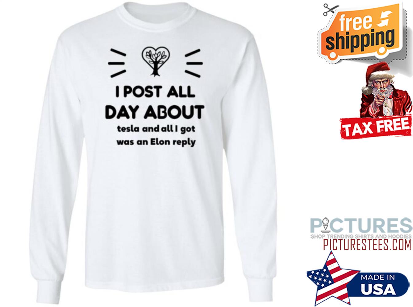 I Post All Day About Tesla And All I Got Was An Elon Reply Sweatshirt