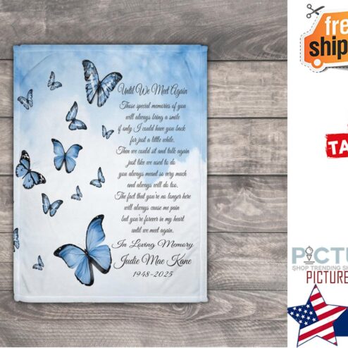 In Loving Memory Blanket, Loss Of Husband, Loss Of Dad Gift, Loss Of Loved One, Sympathy Gift Loss Of Daughter, Keepsake Blanket