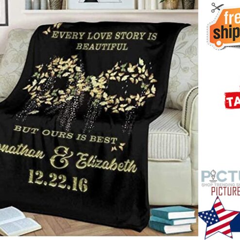 Infinite Love Customized Couple Blanket