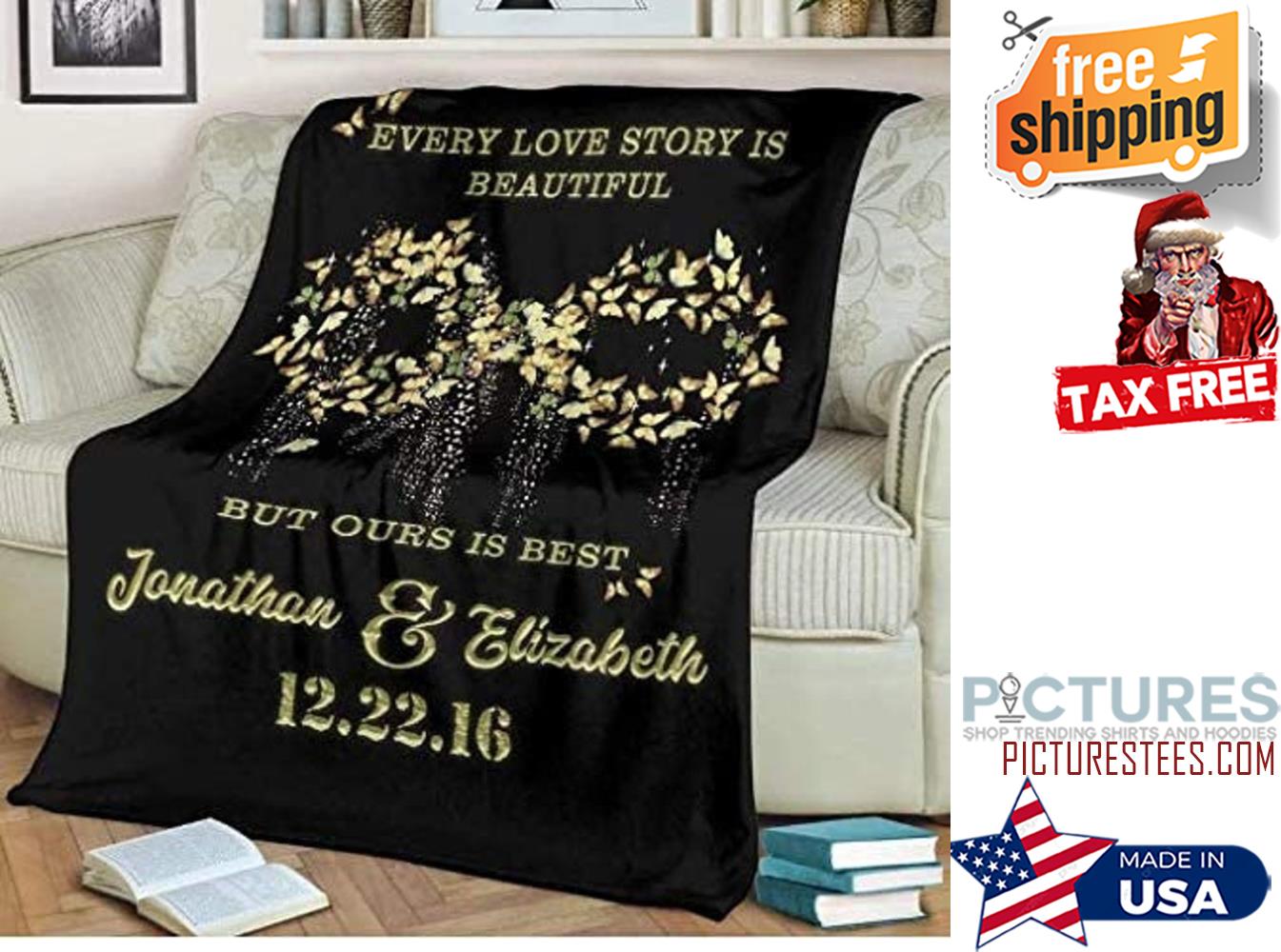 Infinite Love Customized Couple Blanket