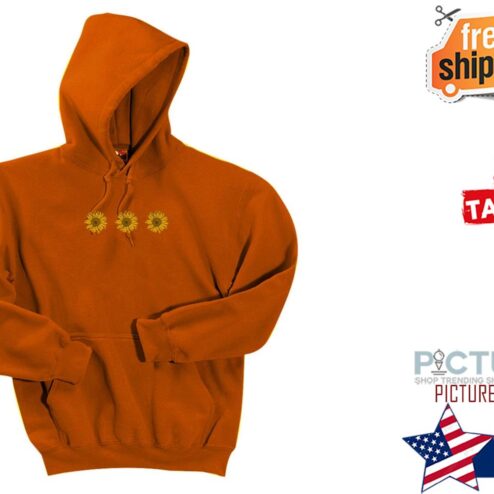 Ink Stitch Sunflower Hoodies Shirt