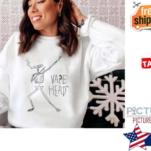 Jenn Woodall Working On Space Trash Vape Head Shirt