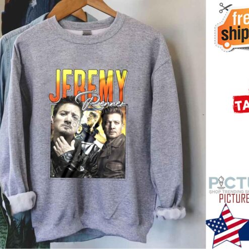 Jeremy Renner Vintage Shirt B Aesthetic Retro Hawkeye Shirt