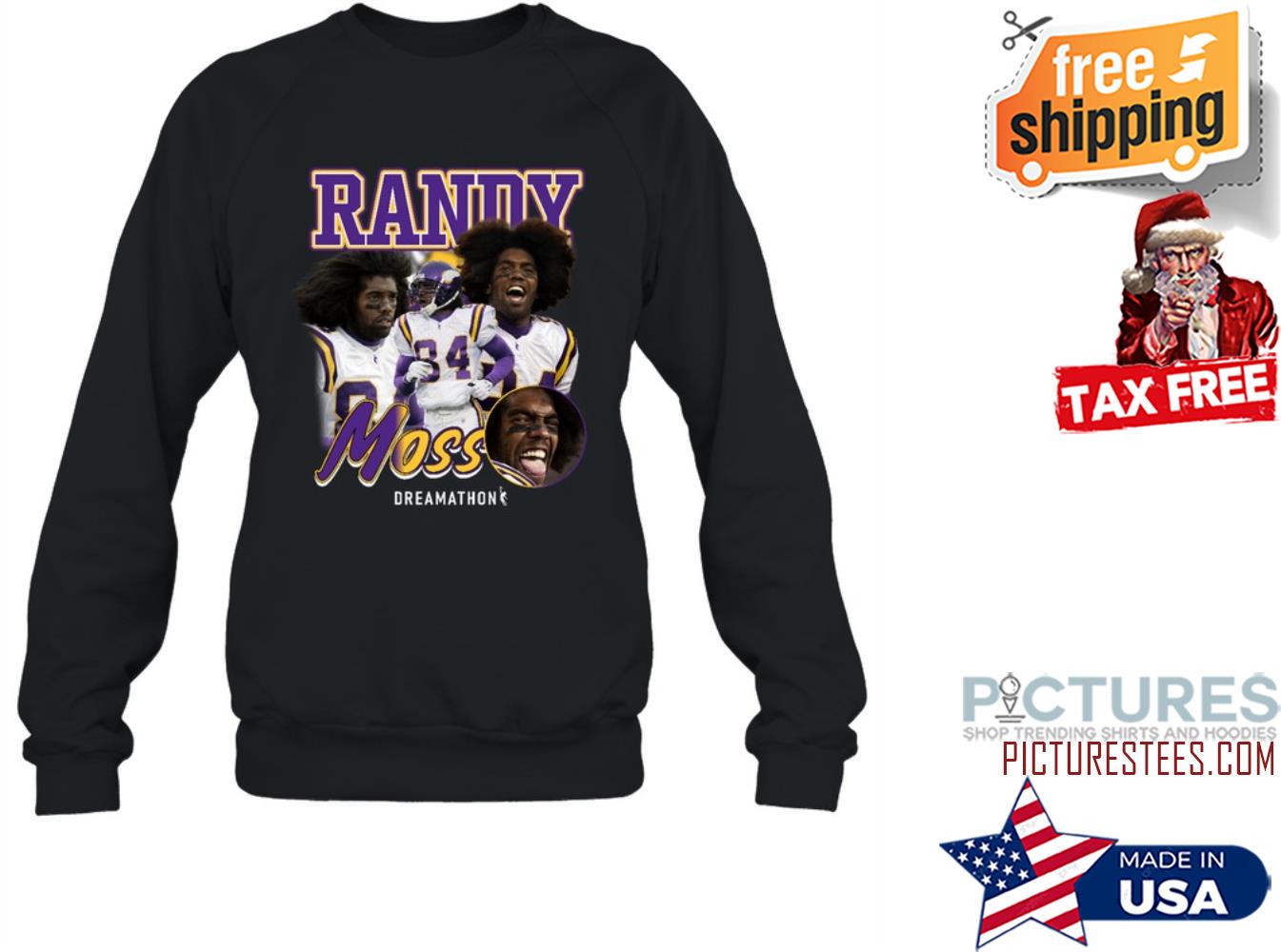 FREE shipping Justin Jefferson Minnesota Vikings Randy Moss Dreamathon  Sweater, Unisex tee, hoodie, sweater, v-neck and tank top