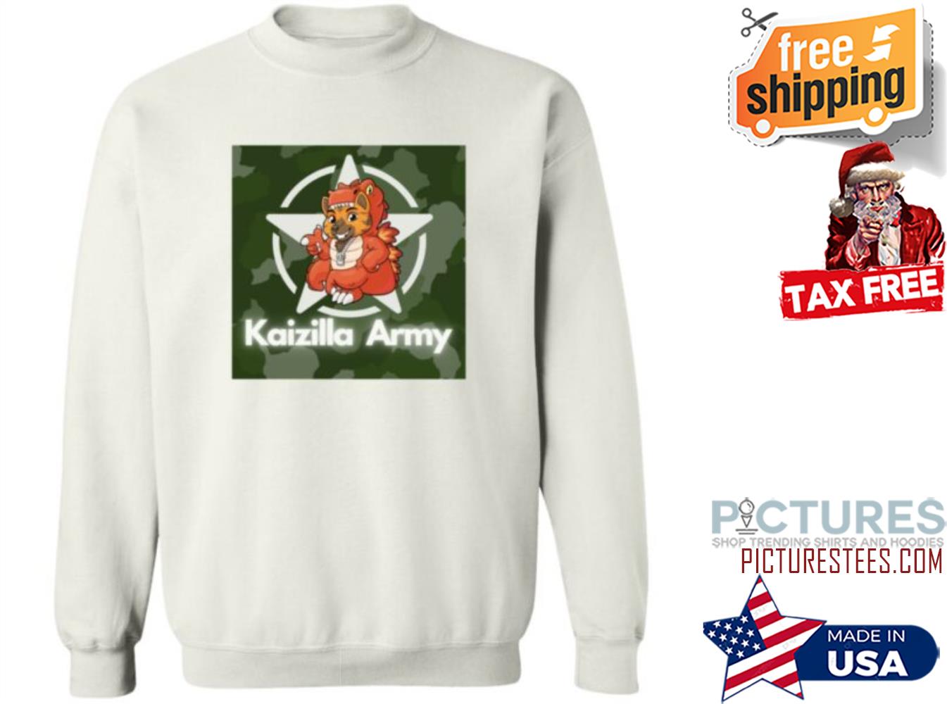 Kaizilla Store Kaizilla Army Crew Neck Sweatshirt