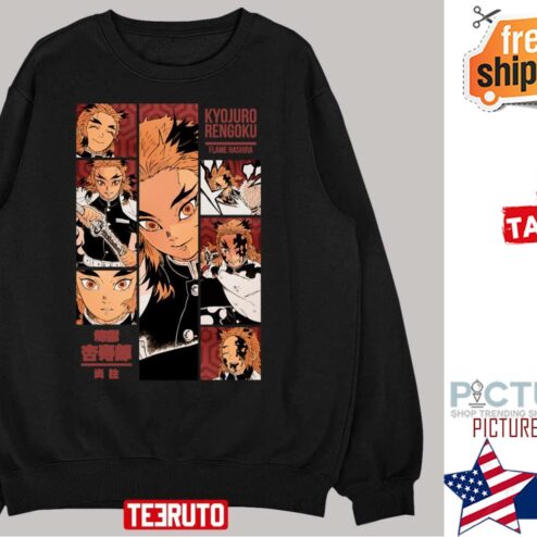 Kyojuro Rengoku Demon Slayer Manga Panel Shirt