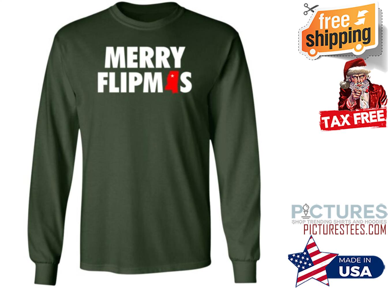 Lane Kiffin Merry Flipmas Sweatshirt
