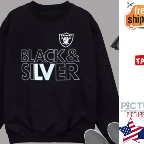 Las Vegas Raiders Nike Black and Silver Shirt
