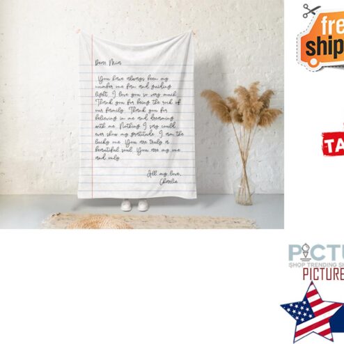 Letter Blanket Personalized Birthday Blanket