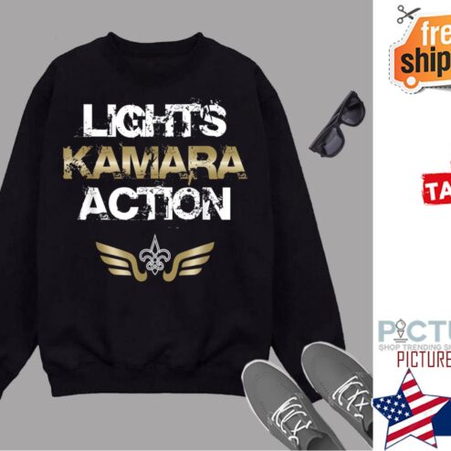 Lights Kamara Action Funny Football Sports Fan Sweater