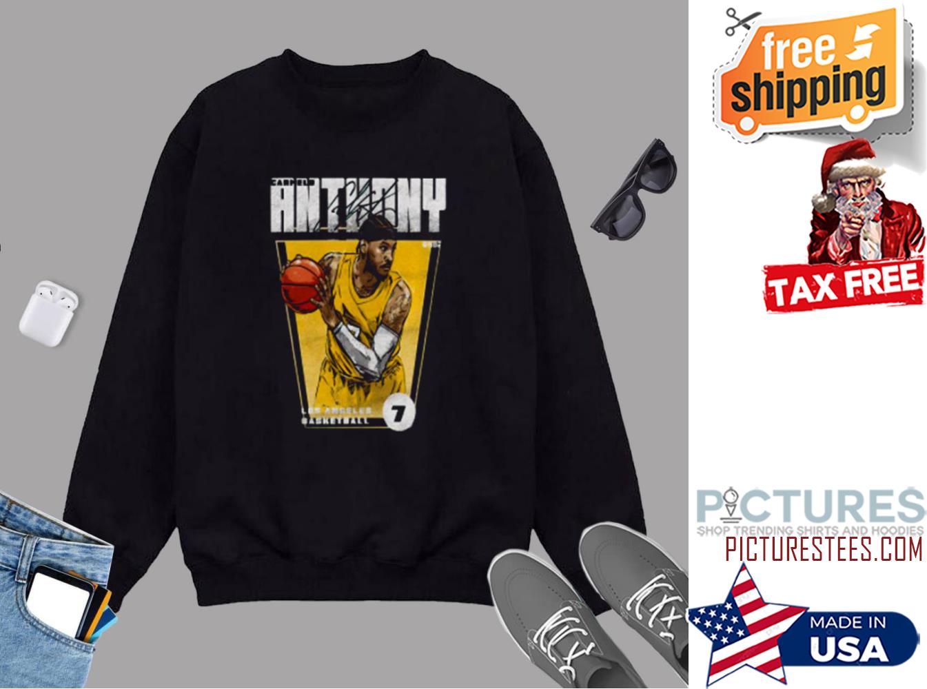 Los Angeles Lakers Carmelo Anthony 7 Signature Sweatshirt