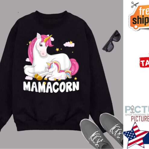 Mamacorn Unicorn New Mom Baby Mommy Mother Gift  Shirt