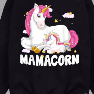 Mama Shirt Baby Shower Gift Pink Hoodie Mother's Day Gift Donuts Sweatshirt Embroidered Hoodie Funny Mom Sweatshirt