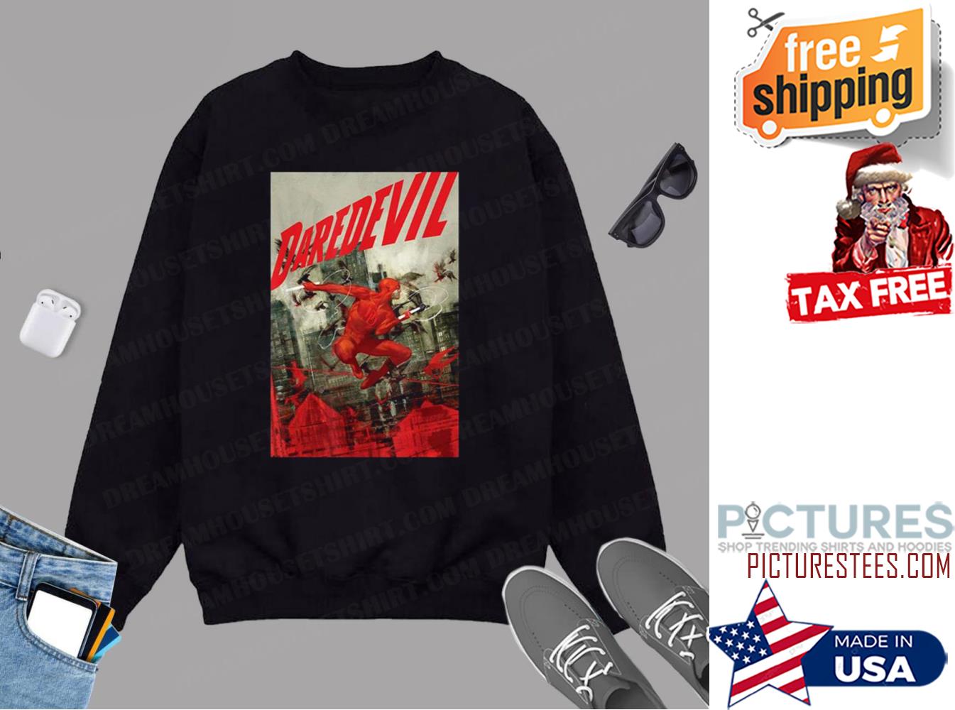 Marvel Comixology Daredevil Know Fear Comic Book Cover Sweatshirt