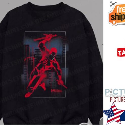 Marvel Daredevil City Skyline Graffiti Shirt