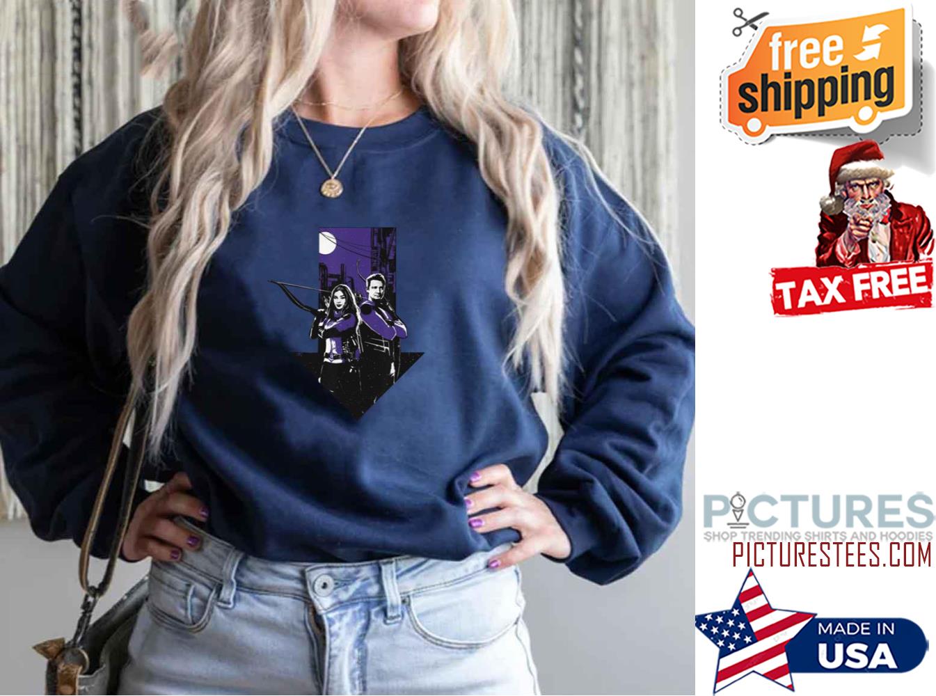 Marvel Hawkeye Kate Bishop Clint Barton Arrow Sweatshirt