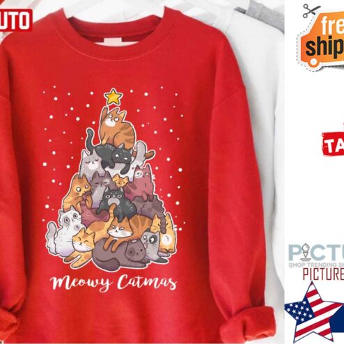 Meowy Catmas Cat Lover Shirt