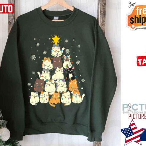 Meowy Christmas Holiday Shirt