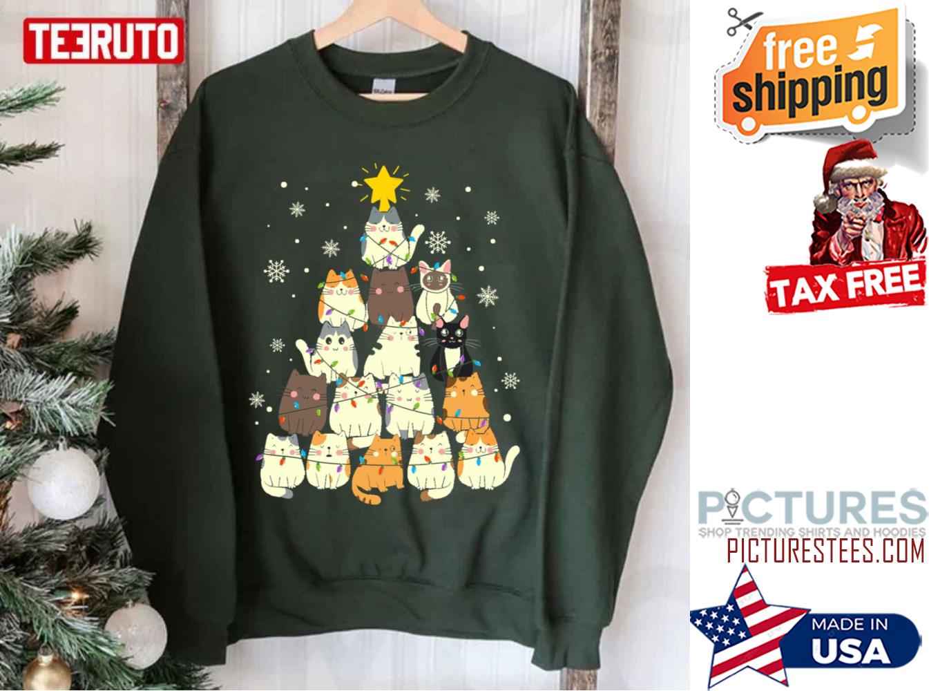 Meowy Christmas Holiday Sweatshirt