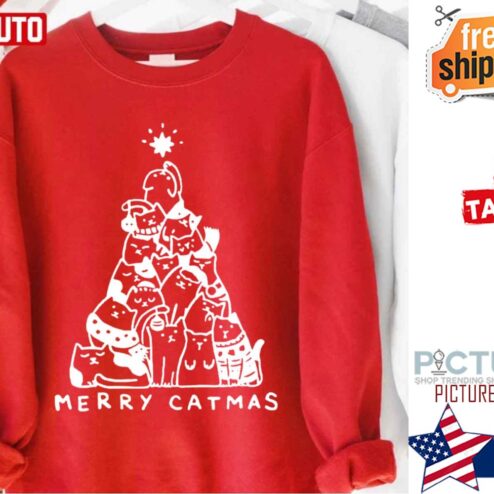Merry Catmas Holiday Chirstmas Shirt