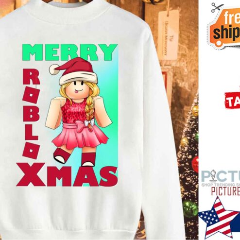 Merry Roblox Xmas Christmas Girl Shirt