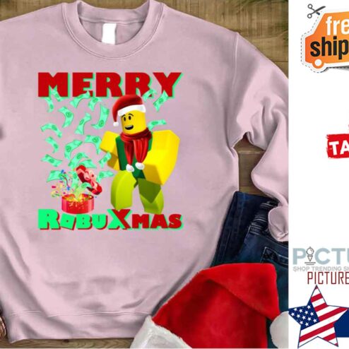 Merry Robu Xmas Christmas Roblox Shirt