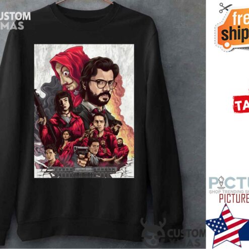Money Heist Squad Professor Tokyo Berlin Denver Nairobi Sweater
