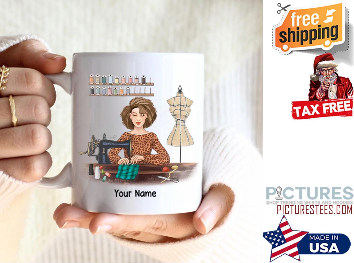 My Sewing Place Is My Happy Place Personalized Mug
