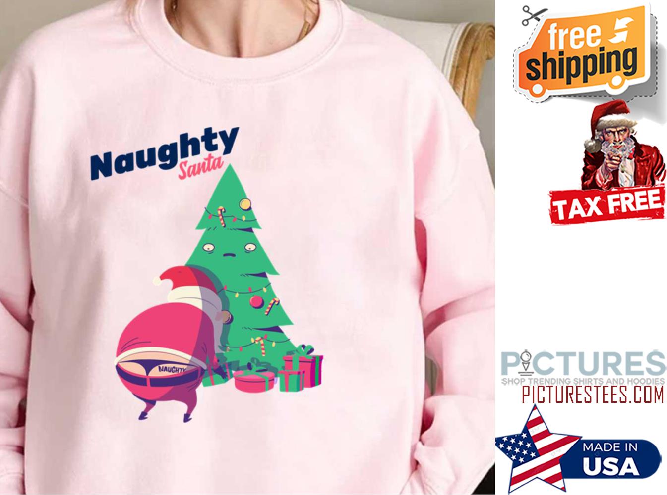 Naughty Santa Christmas Sweatshirt