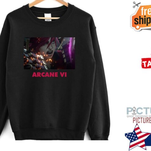 Netflix Arcane Jinx Vi League Of Legends Shirt