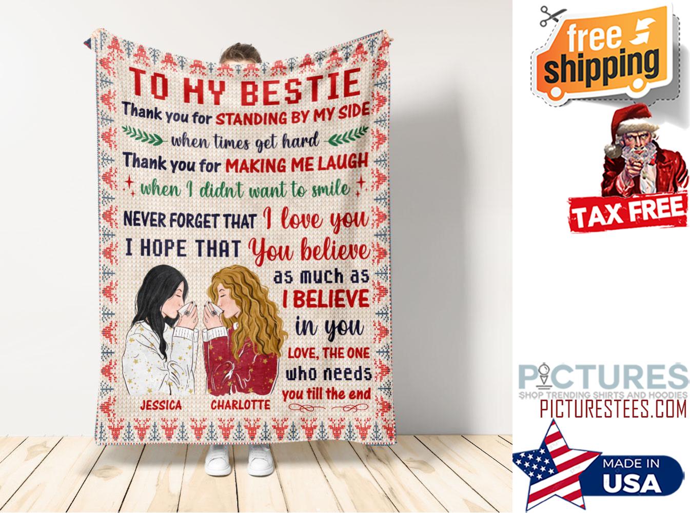 Never Forget I Love You Personalized Blanket