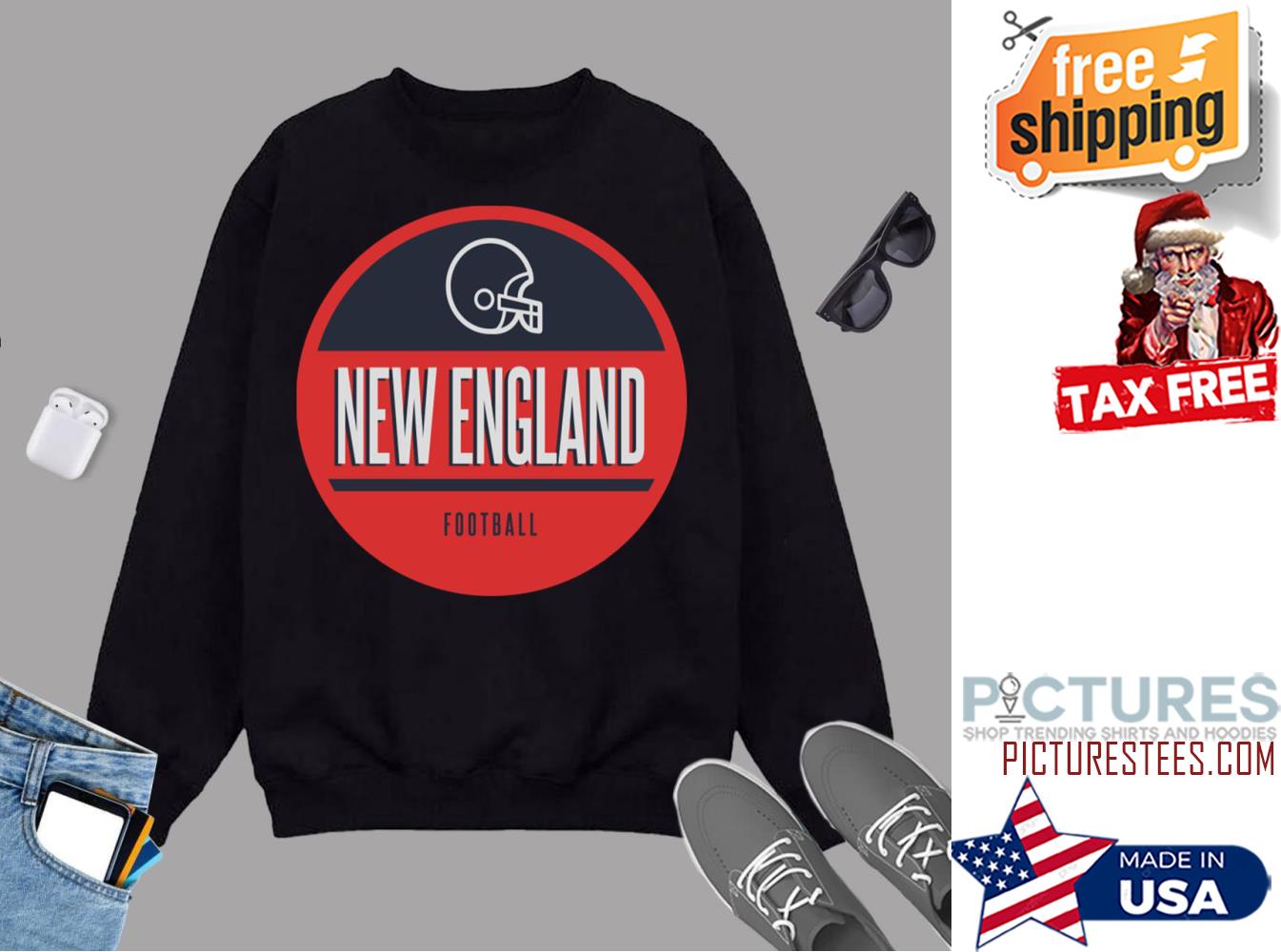 New England Retro Football Sweatshirt