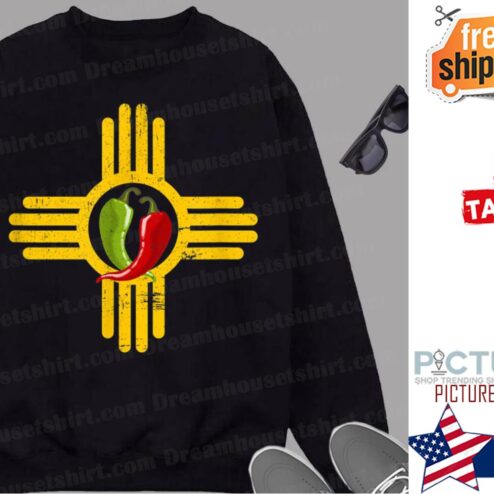 New Mexico Southwest Zia with Red and Green Chile shirt