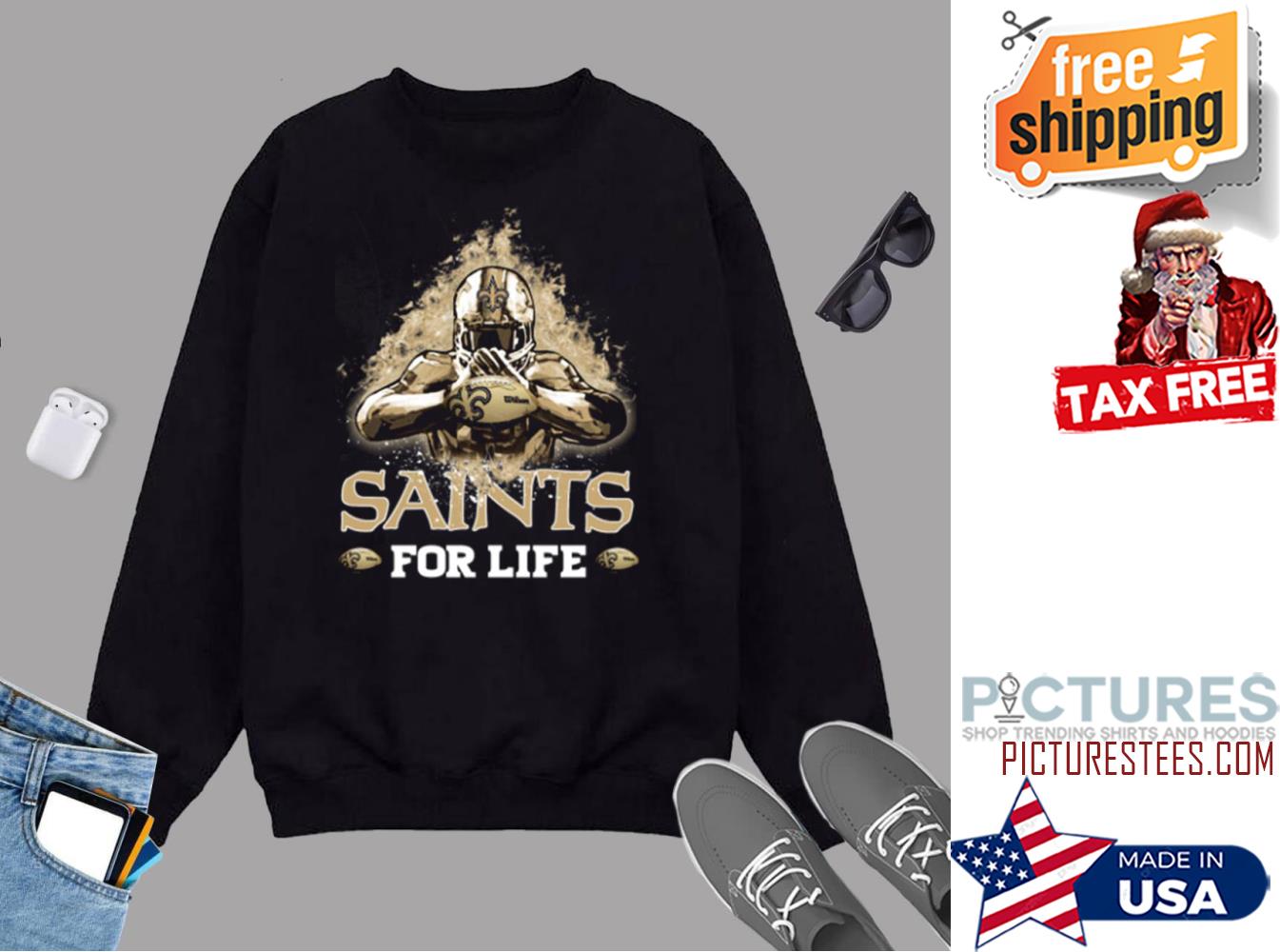 New Orleans Saints For Life Sweater