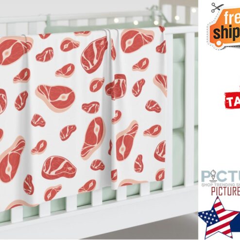 Nice to Meat You Baby Swaddle Blanket