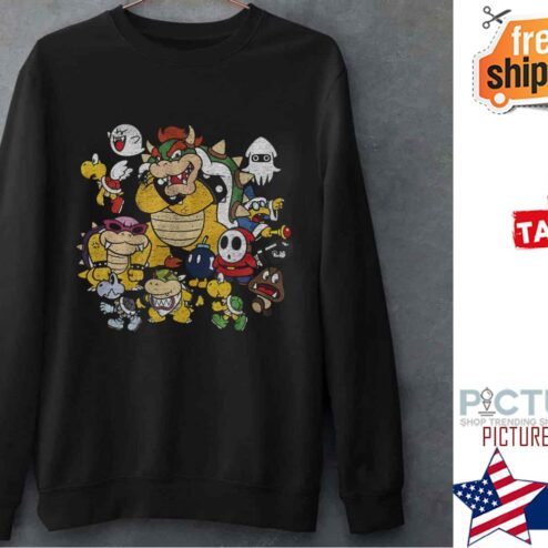 Nintendo Super Mario Bowser Enemy Group Shirt